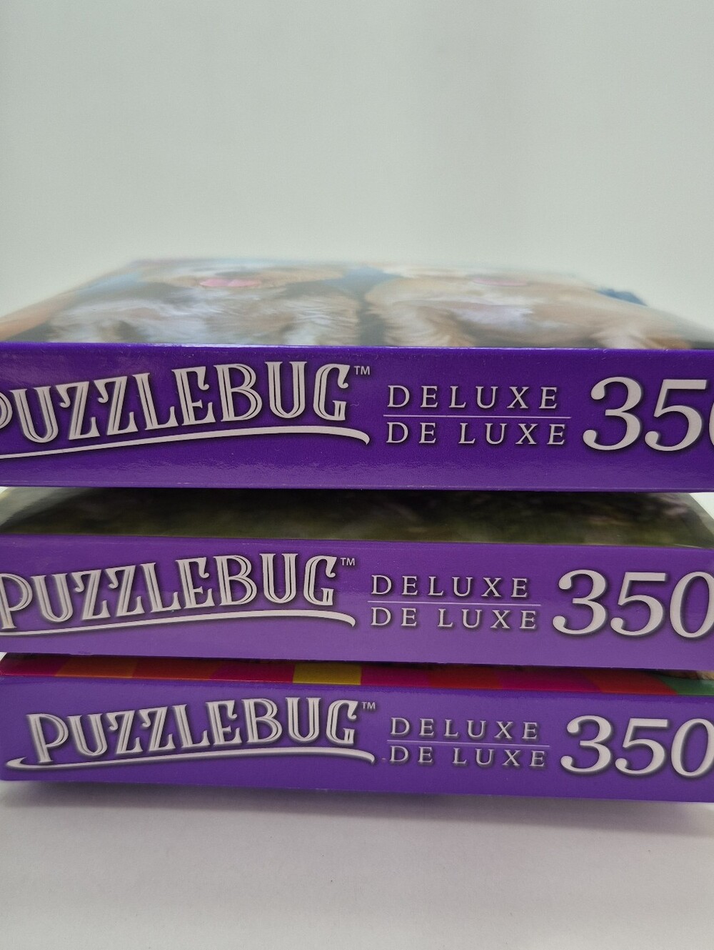 350 Piece Puzzlebug Deluxe Colorful Dogs Jigsaw Puzzle  20 X 12  Set Of 3